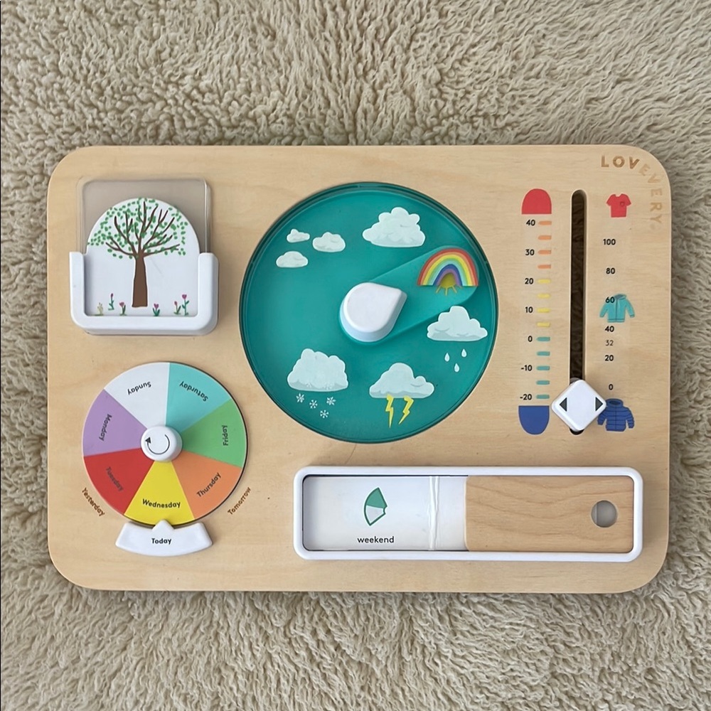 Lovevery - Wooden Weather Toy Board